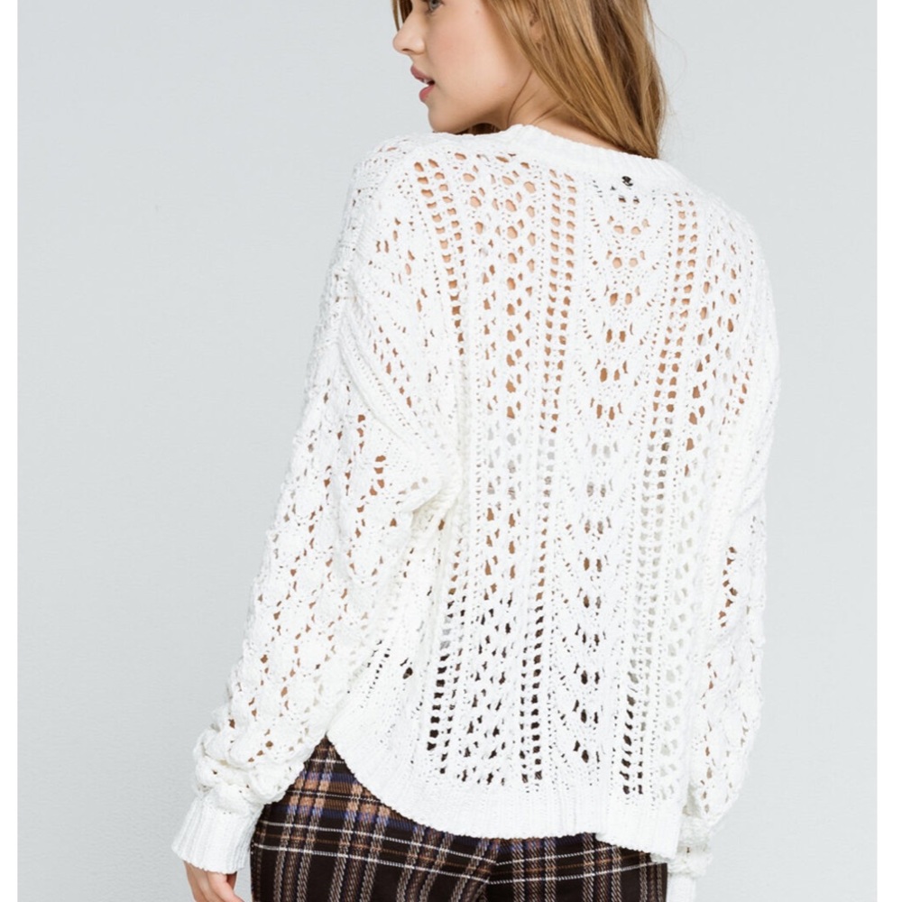 NWT Volcom Wish Net Sweater - Picture 4 of 6